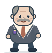 Cartoon office manager character art
